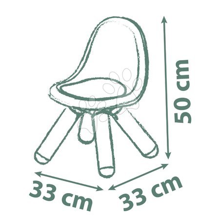 Otroško vrtno pohištvo - Stolčki za otroke KidChair Outdoor Life Smoby - 13