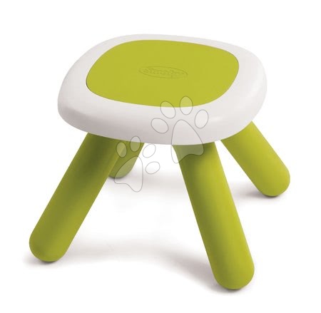 Kreativne i didaktičke igračke - Tabure KidStool Smoby 2u1 zelena s UV filtrom 27 cm visina nosivost 50 kg od 18 mjeseci