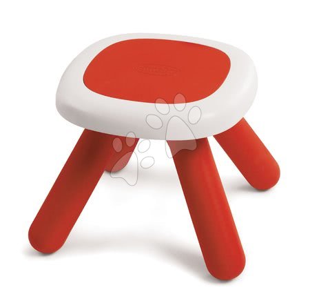 Baue Dein eigenes Möbel - Hocker KidStool Smoby 2v1 mit UV Filter 27 cm Höhe Tragfähigkeit 50 kg rot ab 18 Monaten