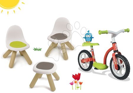Detský záhradný nábytok sety - Set Piknik stolík s dvoma stoličkami KidChair Smoby