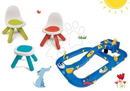 Detský záhradný nábytok sety - Set Piknik stolík s dvoma stoličkami KidChair Smoby