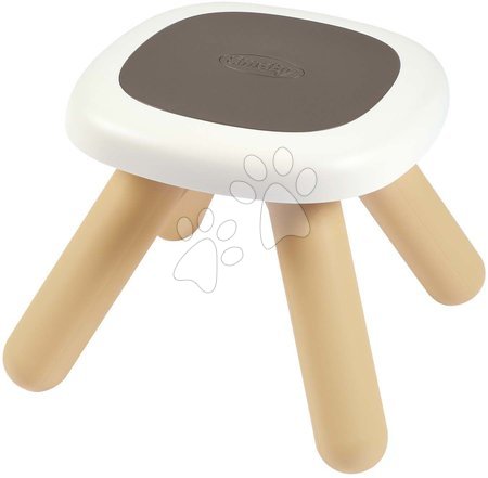 Hrací a piknikové stoly - Taburetka pre deti Kid Furniture Stool Grey Smoby 