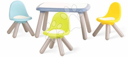 Igrače in igre za na vrt - Miza za otroke s tremi stoličkami Kid Table Smoby