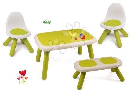 Kids' outdoor furniture sets - KidTable Green Smoby Kid Table Set - 23