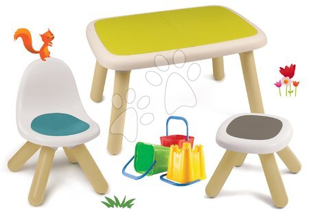 Kid - Set stôl pre deti KidTable zelený Smoby