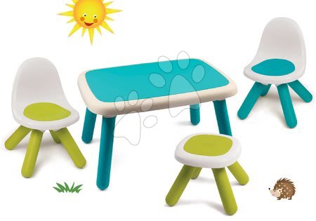Dětský záhradní nábytek sety - Set stůl pro děti KidTable zelený Smoby - 32