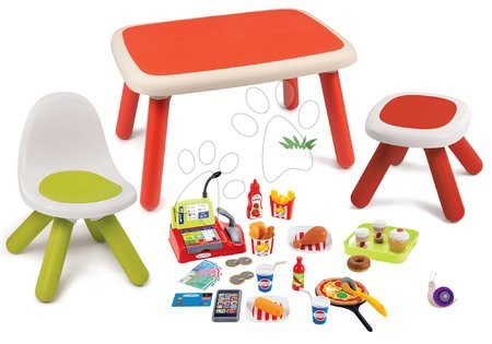 Detský záhradný nábytok sety - Set stôl pre deti KidTable zelený Smoby - 29