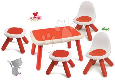Detský záhradný nábytok sety - Set stôl pre deti KidTable zelený Smoby - 28