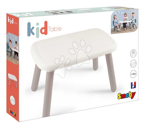 Detský záhradný nábytok - Stôl pre deti KidTable White Smoby - 13