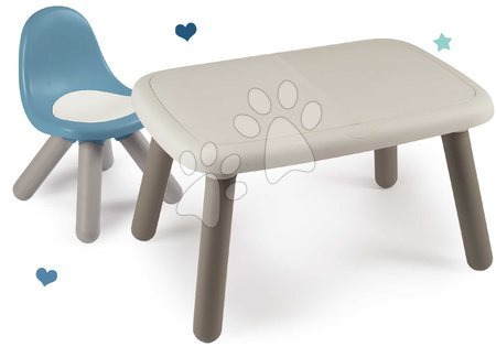 Játszó- és piknikasztalok - Szett asztal KidTable White Smoby 