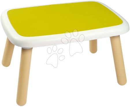 Dětský záhradní nábytek sety - Set stůl pro děti KidTable zelený Smoby se dvěma židlemi s UV filtrem a vaflovač s kávovarem a mixérem_1