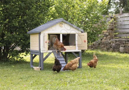 Coteț pentru găini - Coteț pentru 5 găini Cluck Cluck Cottage Beige Smoby_1