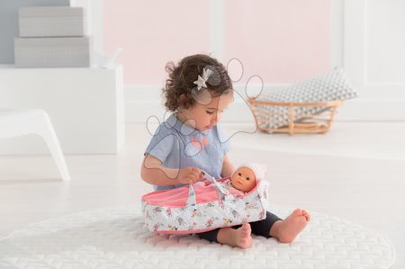 Játékbaba kiegészítők - Hordozható textil mózeskosár Mon Premier Poupon Bébé Corolle - 5