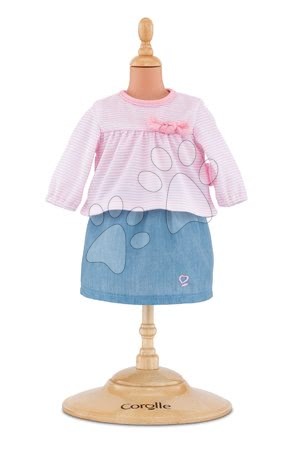 Oblečenie pre bábiky Corolle - Oblečenie sada Top & Skirt Mon Grand Poupon Corolle pre 36 cm bábiku od 24 mes_1