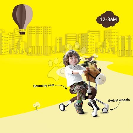 Odrážedla od 12 měsíců - Odrážedlo Spring Farm koník smarTrike - 4