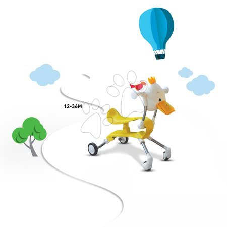 Jeździki od 12 miesięcy - Jeździk Springo Farm kaczuszka smarTrike - 3