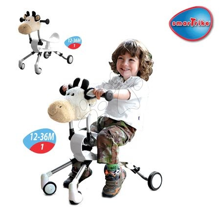 Ride-ons from 12 months - Springo Farm Cow smarTrike Ride-on Toy - 1