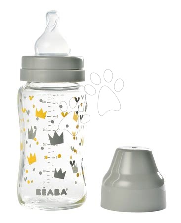 Dojčenské fľaše - Dojčenská sklenená fľaša Crown Beaba_1