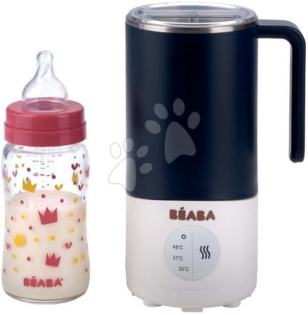 Pentru bebelușii de la naștere - Pregătireea laptelui de orice tip Milk Prep ® Night Blue Beaba 450 ml oţel inoxidabil 22°C/37°C/48°C albastru de la 0 luni