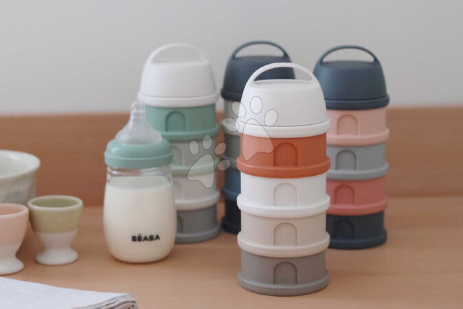 Dávkovače mléka - Dávkovač sušeného mléka Formula Milk Container Cotton White Terracotta Beaba - 4