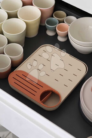 Dojčenské fľaše - Odkvapkávač dojčenských fliaš Forest Draining Rack Terracotta Clay Beaba - 19