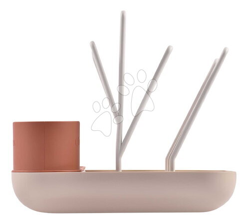 Dojčenské fľaše - Odkvapkávač dojčenských fliaš Forest Draining Rack Terracotta Clay Beaba - 9
