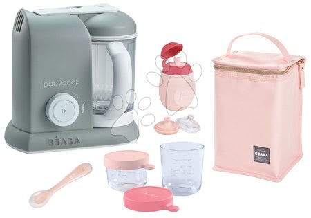 Aparat de gătit pe aburi cu mixer - Set aparat de gătit cu aburi si mixer Beaba Babycook® Solo gri - 46
