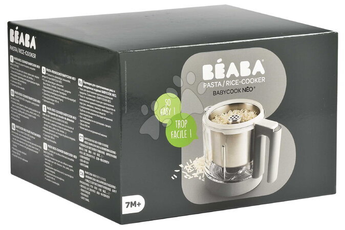 Parní hrnec s mixérem - Sada parního vařiče a mixéru Babycook® Neo Grey White s jídelní soupravou a nástavcem na rýži Beaba - 42