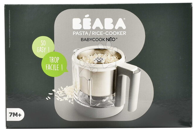 Parní hrnec s mixérem - Sada parního vařiče a mixéru Babycook® Neo Grey White s jídelní soupravou a nástavcem na rýži Beaba - 43