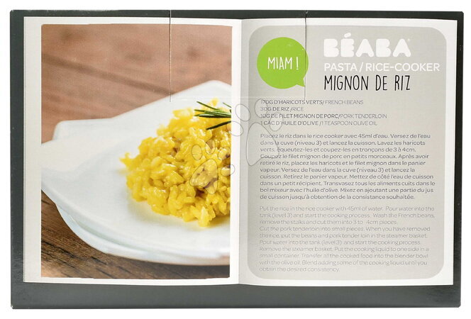 Parní hrnec s mixérem - Sada parního vařiče a mixéru Babycook® Neo Grey White s jídelní soupravou a nástavcem na rýži Beaba - 44
