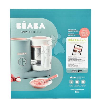 Pentru bebeluși - Aparat de gătit pe aburi şi mixer Beaba Babycook Neo Eucalyptus - 8