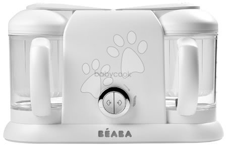 Kŕmenie a dojčenie - Parný varič a mixér Beaba Babycook® Duo Plus White Silver dvojitý od 0 mesiacov