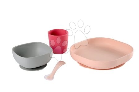 Nursing and feeding - Meal Set 4-piece made of Silicone for Beaba Babies Dining Set_1