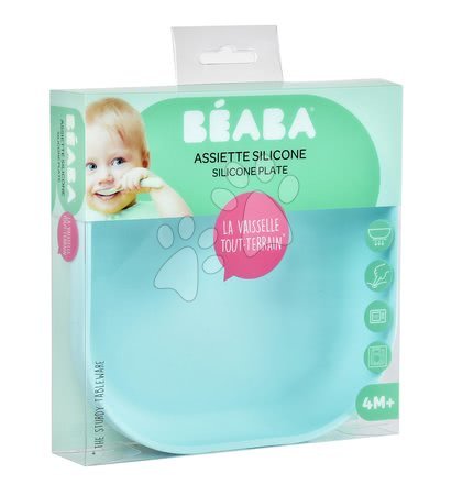 Dojčenské jedálenské potreby - Tanier pre bábätká Silicone Suction Plate Beaba_1