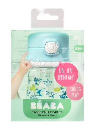 Lončki - Steklenička iz trde plastike Beaba Straw Cup - 5