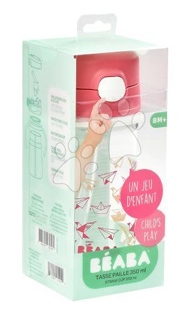 Căni cu cioc pentru bebeluși - Sticlă pentru bebeluși din plastic rezistent Beaba Straw Cup - 3