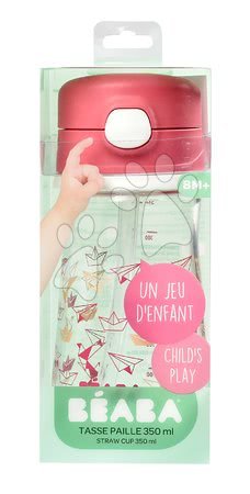 Căni cu cioc pentru bebeluși - Sticlă pentru bebeluși din plastic rezistent Beaba Straw Cup - 4