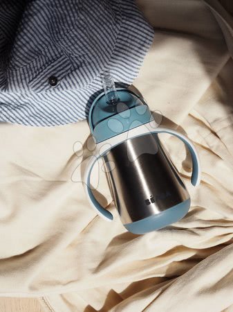 Kubki dla dzieci - Butelka Bidon z podwójnymi ściankami Stainless Steel Straw Cup Beaba - 6