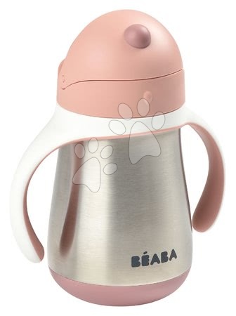 Vasos para bebés  - Fšaša Bidon con doble pared Stainless Steel Straw Cup Beaba - 10