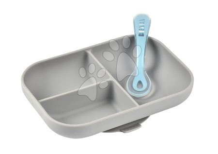 Seturi de masă - Set de masă Silicone Grey Beaba_1