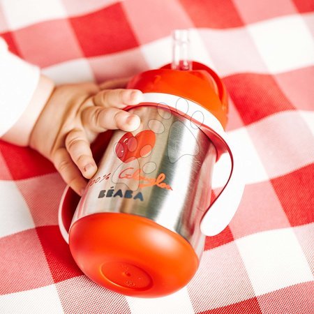 Pro miminka - Láhev Bidon s dvojitými stěnami Stainless Steel Straw Cup Beaba - 4