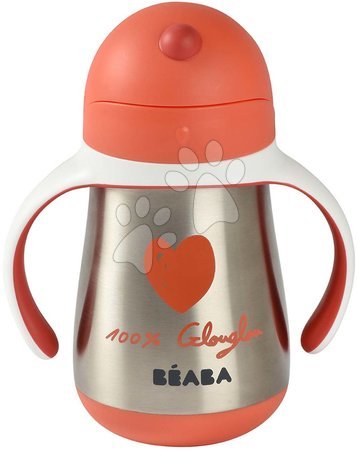Pro miminka - Láhev Bidon s dvojitými stěnami Stainless Steel Straw Cup Beaba - 9