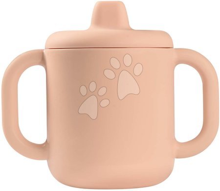 Dojčenské jedálenské potreby - Hrnček pre bábätká Silicone Learning Cup Pink Beaba 