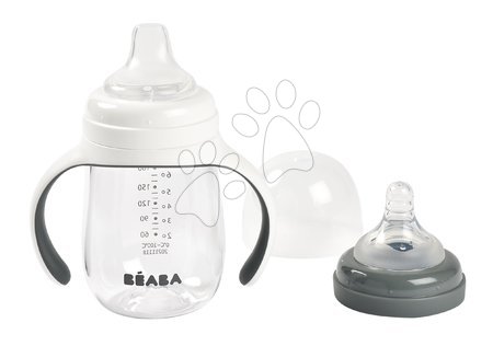 Hračky pre detičky od 3 do 6 mesiacov - Fľaša Bidon na učenie pitia 2in1 Training Bottle Beaba_1