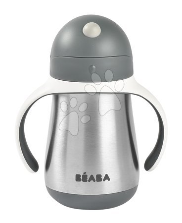 Vajilla para bebés - Fšaša Bidon con doble pared Stainless Steel Straw Cup Beaba