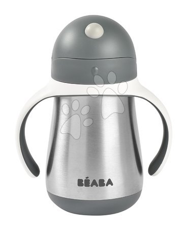 Beaba - Fľaša Bidon s dvojitými stenami Stainless Steel Straw Cup Beaba