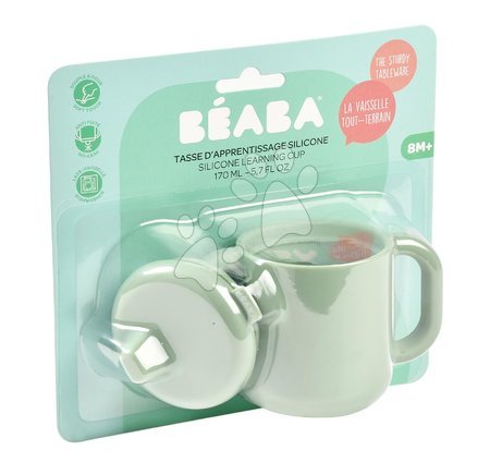 Dětské hrnky - Hrnek pro miminka Silicone Learning Cup Beaba - 7