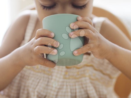 Dojčenské jedálenské potreby - Pohár pre bábätká Silicone Glass Beaba_1