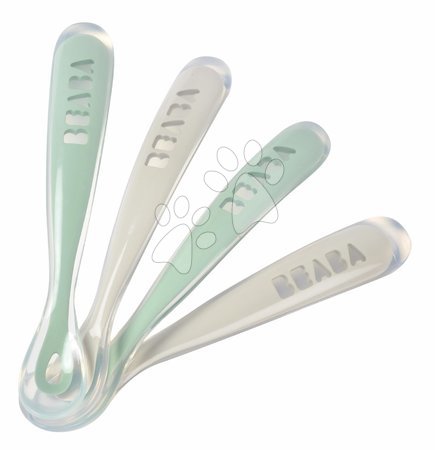 Játékok 3 - 6 hónapos gyerekeknek - Ergonomikus kanalak1st Age Silicone Spoons Beaba