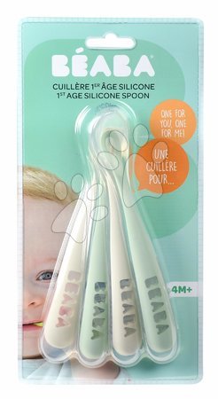 Hračky pre detičky od 3 do 6 mesiacov - Ergonomické lyžičky 1st Age Silicone Spoons Beaba_1